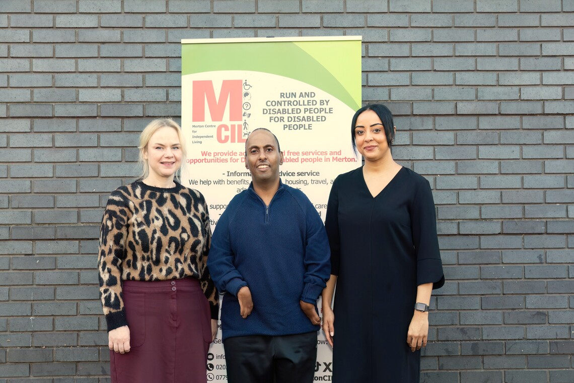 Estifanos, Kirstin and Charlet at AGM 2025