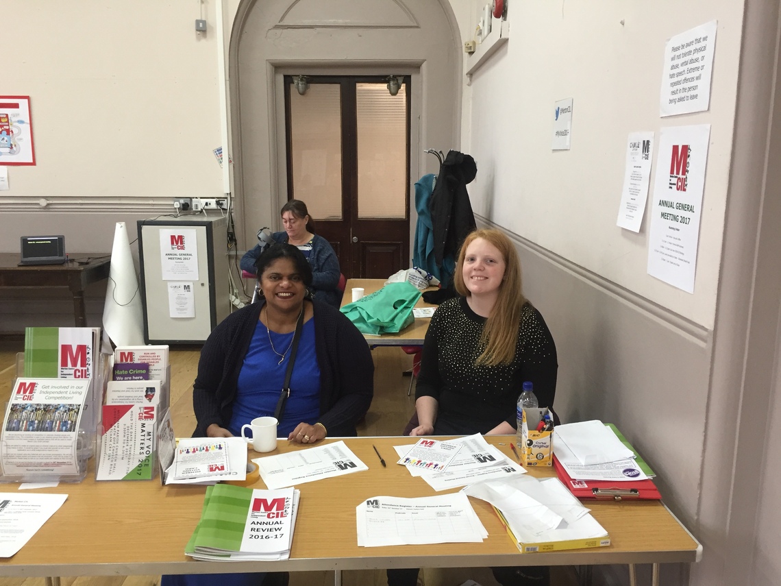 Raheema and Rhianne on Reception