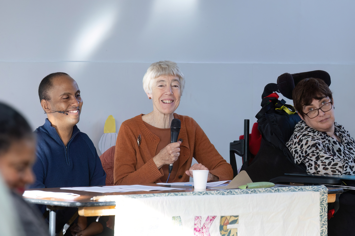 Trustees on the panel at AGM 2025 